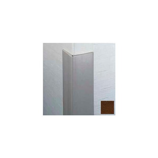 Pawling Flexible Vinyl Corner Guard, 2-1/2" Wings, 3/16" Radius, 4'H, Brown, Heavy Duty Flexible Vinyl CG-3-4-4 - main